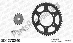 THREED 393D1270246 kit de corrente chainkit, 3d, aço 530 conv - Lado inferior