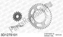 Here you can order the chain kit chain kit, 3d, steel from Threed, with part number 393D1275101: