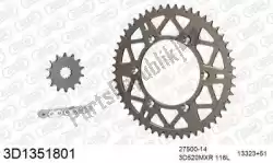 Qui puoi ordinare kit catena kit catena, 3d, alluminio da Threed , con numero parte 393D1351801: