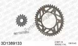 Qui puoi ordinare kit catena kit catena, 3d, alluminio da Threed , con numero parte 393D1389133: