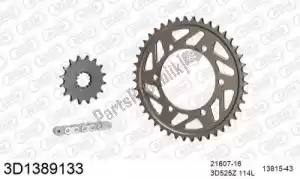 THREED 393D1389133 kit catena kit catena, 3d, alluminio - Il fondo