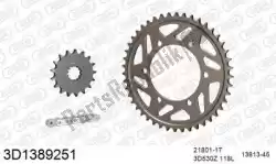 Qui puoi ordinare kit catena kit catena, 3d, alluminio da Threed , con numero parte 393D1389251: