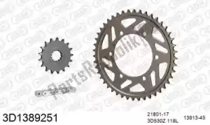 THREED 393D1389251 kit catena kit catena, 3d, alluminio - Il fondo