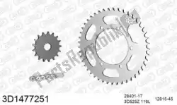 Here you can order the chain kit chain kit, 3d, steel from Threed, with part number 393D1477251: