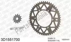 Here you can order the chain kit chain kit, 3d, aluminum from Threed, with part number 393D1551700: