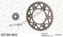 Here you can order the chain kit chain kit, 3d, aluminum from Threed, with part number 393D1551802: