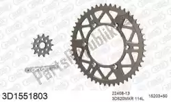 Here you can order the chain kit chain kit, 3d, aluminum from Threed, with part number 393D1551803:
