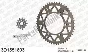 THREED 393D1551803 chain kit chain kit, 3d, aluminum - Bottom side