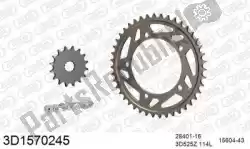 Here you can order the chain kit chain kit, 3d, aluminum from Threed, with part number 393D1570245:
