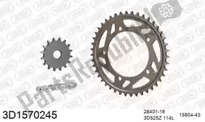 THREED 393D1570245 chain kit chain kit, 3d, aluminum - Bottom side