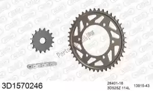 THREED 393D1570246 chain kit chain kit, 3d, aluminum - Bottom side