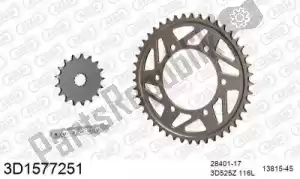 THREED 393D1577251 chain kit chain kit, 3d, aluminum - Bottom side