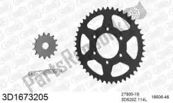 Here you can order the chain kit chain kit, 3d, steel from Threed, with part number 393D1673205:
