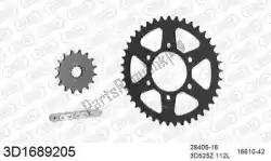 Qui puoi ordinare kit catena kit catena, 3d, acciaio da Threed , con numero parte 393D1689205:
