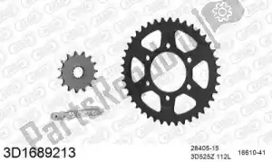 THREED 393D1689213 kit catena kit catena, 3d, acciaio - Il fondo