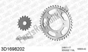THREED 393D1698202 ketting kit chainkit, 3d, steel - Onderkant