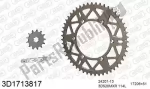THREED 393D1713817 chain kit chain kit, 3d, aluminum - Bottom side