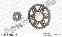 393D1770407, Threed, Chain kit chain kit, 3d, aluminum    , New