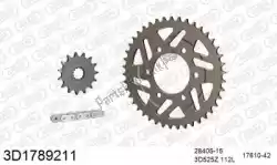 Here you can order the chain kit chain kit, 3d, aluminum from Threed, with part number 393D1789211:
