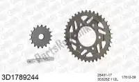 393D1789244, Threed, Chain kit chain kit, 3d, aluminum    , New