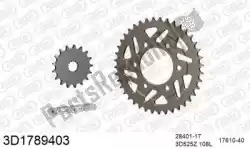 Here you can order the chain kit chain kit, 3d, aluminum from Threed, with part number 393D1789403: