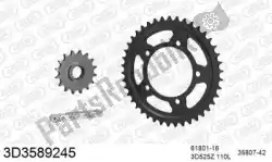 Here you can order the chain kit chain kit, 3d, steel from Threed, with part number 393D3589245: