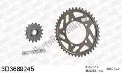 Aqui você pode pedir o kit de corrente kit de corrente, 3d, alumínio em Threed , com o número da peça 393D3689245:
