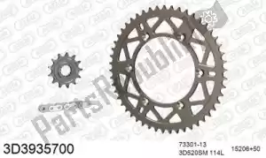 THREED 393D3935700 chain kit chain kit, 3d, aluminum - Bottom side