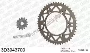 THREED 393D3943700 chain kit chain kit, 3d, aluminum - Bottom side