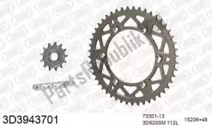 THREED 393D3943701 chain kit chain kit, 3d, aluminum - Bottom side