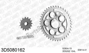 THREED 393D5080162 ketting kit chainkit, 3d, steel - Onderkant