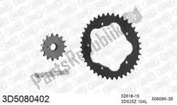 Aquí puede pedir kit de cadena kit de cadena, 3d, acero de Threed , con el número de pieza 393D5080402: