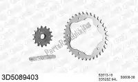 393D5089403, Threed, Chain kit chain kit, 3d, steel    , New