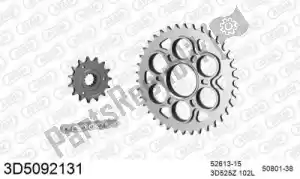 THREED 393D5092131 chain kit chain kit, 3d, steel - Bottom side