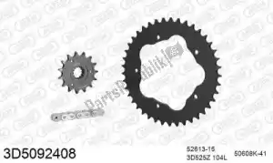 THREED 393D5092408 ketting kit chainkit, 3d, steel - Onderkant