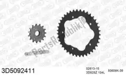 Here you can order the chain kit chain kit, 3d, steel from Threed, with part number 393D5092411: