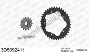 THREED 393D5092411 chain kit chain kit, 3d, steel - Bottom side