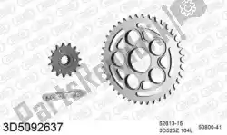 Here you can order the chain kit chain kit, 3d, steel from Threed, with part number 393D5092637: