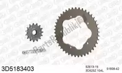 Here you can order the chain kit chain kit, 3d, aluminum from Threed, with part number 393D5183403:
