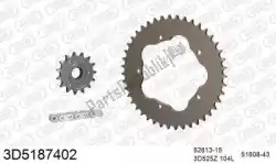 Here you can order the chain kit chain kit, 3d, aluminum from Threed, with part number 393D5187402: