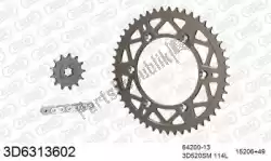 Here you can order the chain kit chain kit, 3d, aluminum from Threed, with part number 393D6313602: