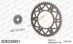 Here you can order the chain kit chain kit, 3d, aluminum from Threed, with part number 393D6335851: