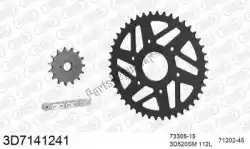 Aquí puede pedir kit de cadena kit de cadena, 3d, acero de Threed , con el número de pieza 393D7141241:
