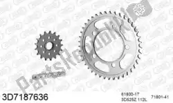 Here you can order the chain kit chain kit, 3d, steel from Threed, with part number 393D7187636: