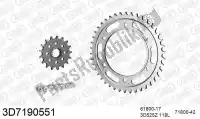 393D7190551, Threed, Chain kit chain kit, 3d, steel    , New