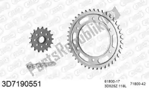 THREED 393D7190551 chain kit chain kit, 3d, steel - Bottom side