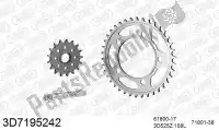 393D7195242, Threed, Chain kit chain kit, 3d, steel    , New