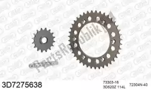 THREED 393D7275638 chain kit chain kit, 3d, aluminum - Bottom side
