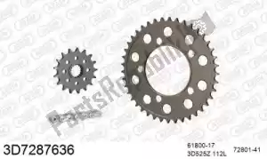 THREED 393D7287636 chain kit chain kit, 3d, aluminum - Bottom side