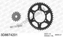Here you can order the chain kit chain kit, 3d, steel from Threed, with part number 393D8674201: